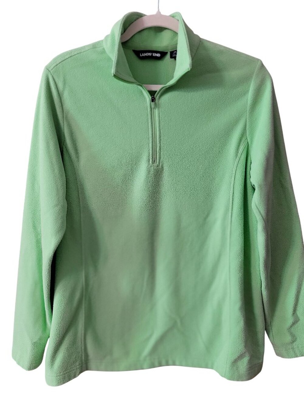 Lands’ End Women's Anyweather Fleece Quarter Zip Pullover Top - Size M